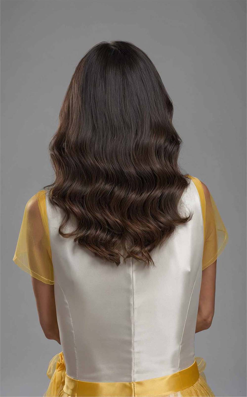 Dark Camel Soft Wavy Wig - Mongolian Wigs
