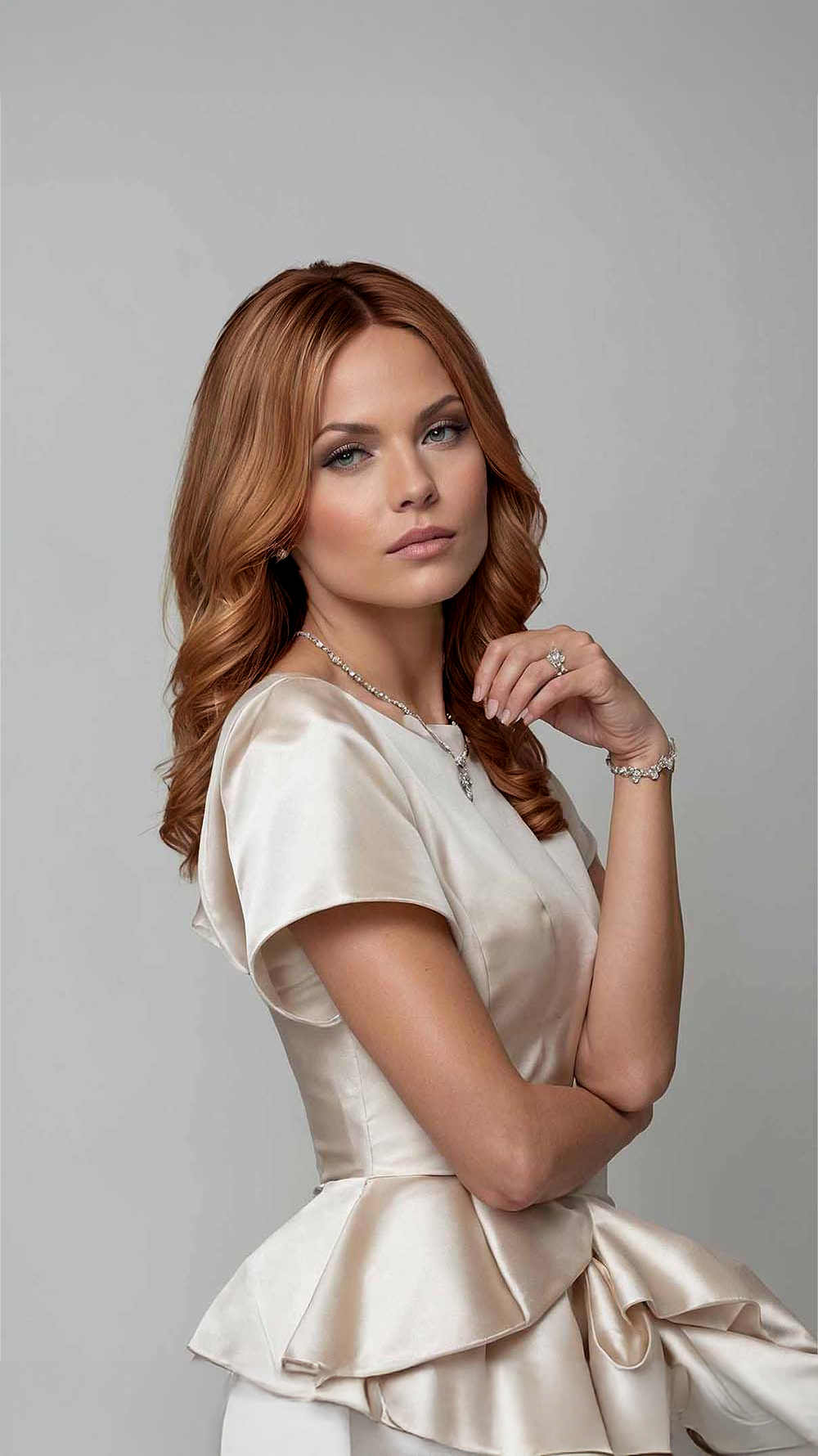 Soft-Wavy Dark Winered Blend Loire Wig (Black Rooted) - Mongolian Wigs