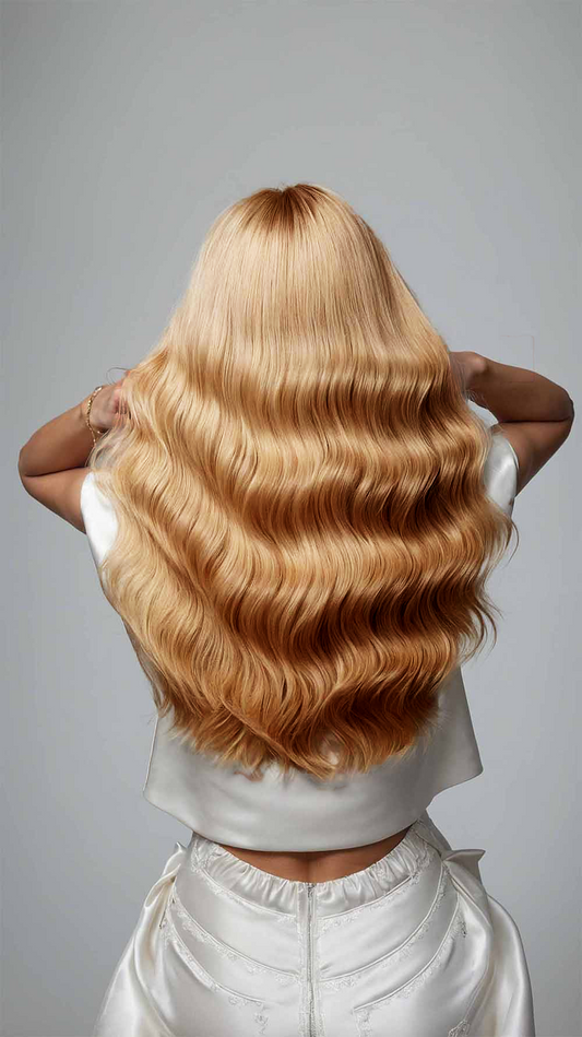 Wavy Caramel Piemonte Wig - Mongolian Wigs
