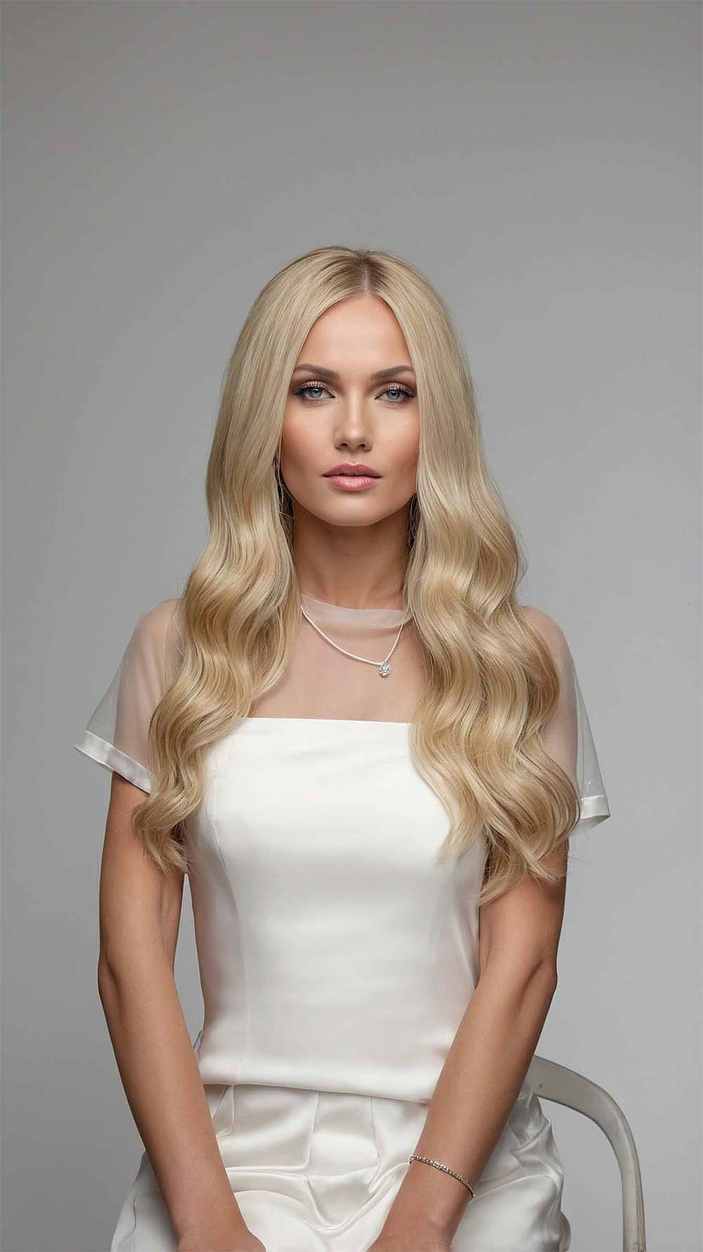 Wheat Blonde Blend Wavy Wigs - Mongolian Wigs