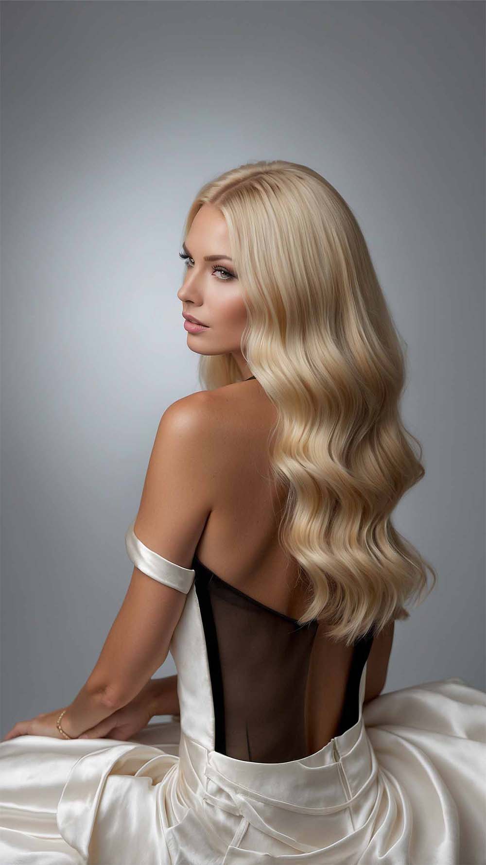 Wheat Blonde Blend Wavy Wigs - Mongolian Wigs