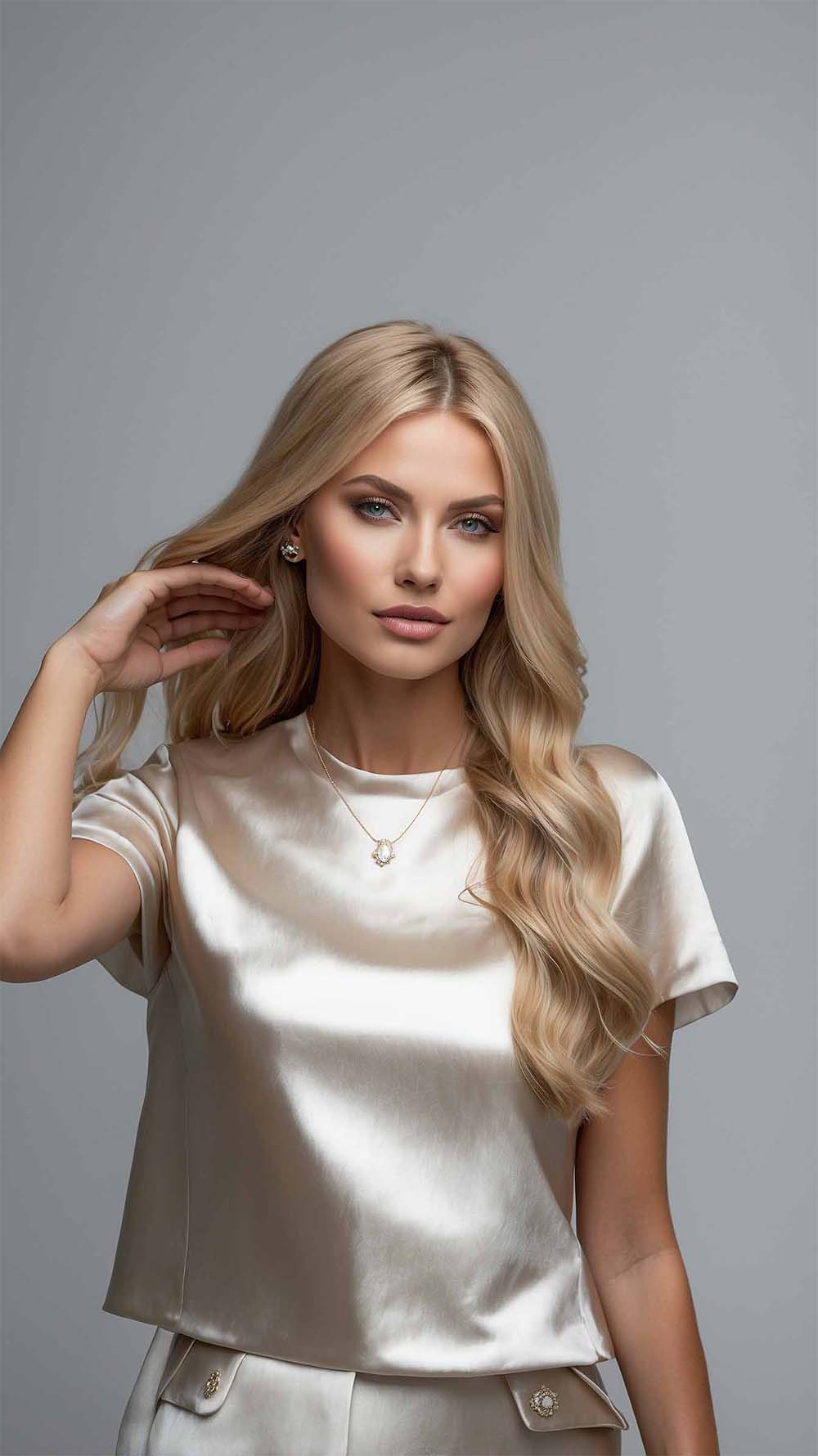 Hair Wigs Wheat Blonde Blend