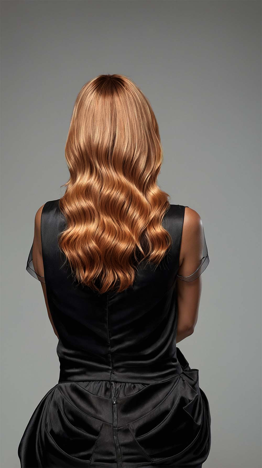 Natural Curl Dark Winered Blend Tuscany (Dark Brown Rooted)
