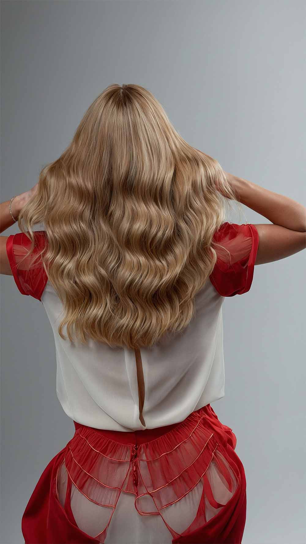 Honey Rooted Natural Curl Wig
