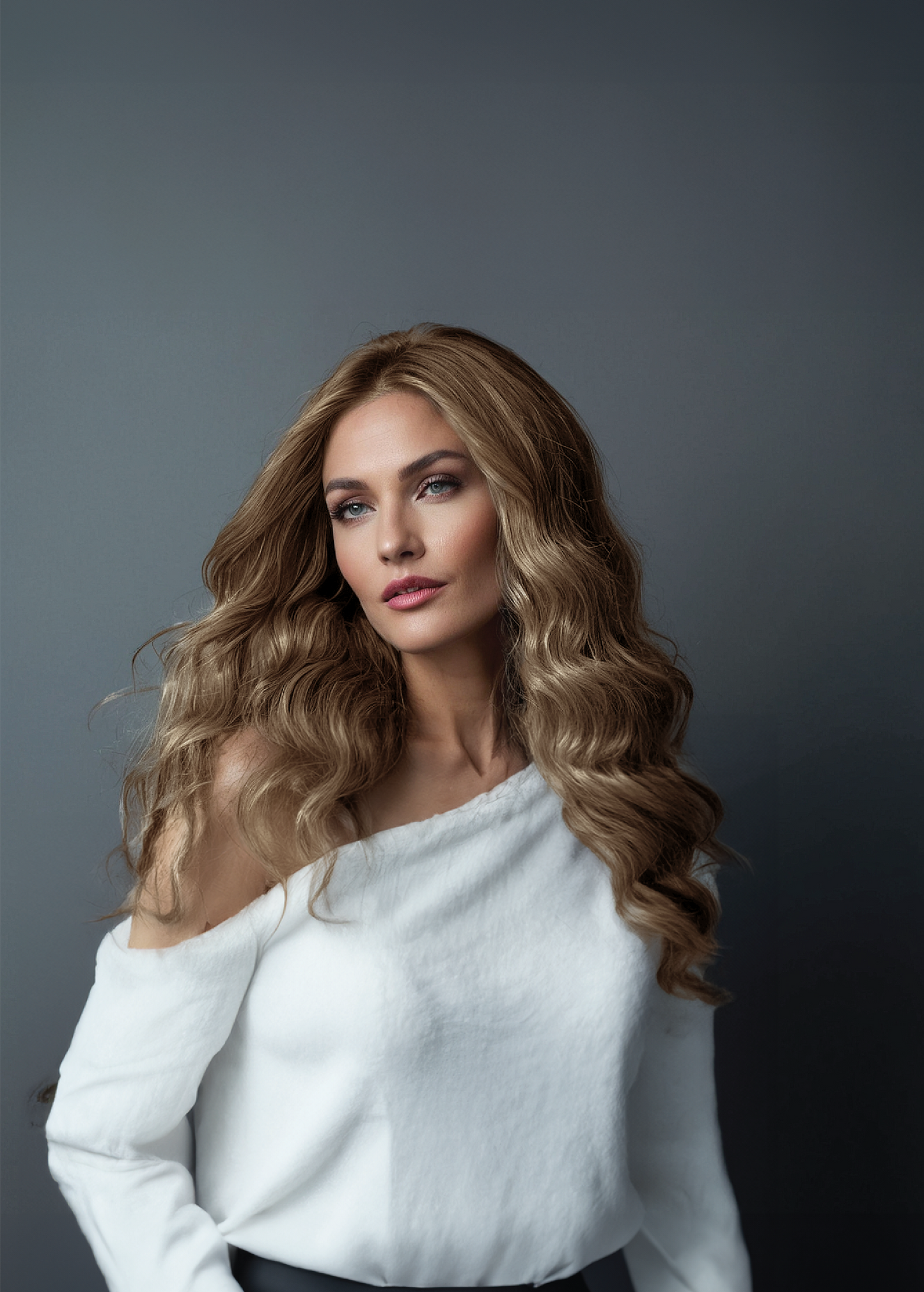 Bright Blone Large Wavy Curls (HH04) - Mongolian Wigs
