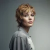 Light Straw Blend Short Curly Hair (HH07)