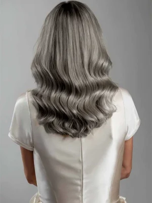 Soft-Wavy Grey Loire Wig