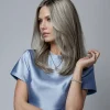 Straight Light Grey Santa Rossa Wig