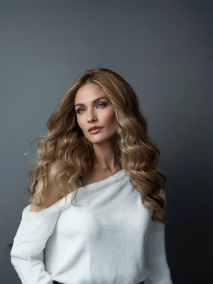 Bright Blone Large Wavy Curls (HH04)