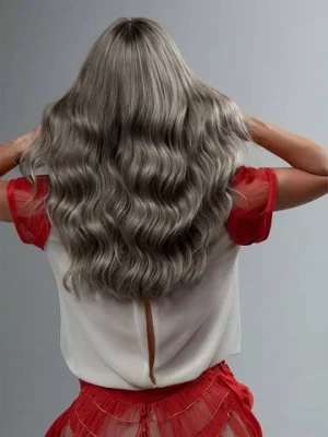 Natural Curl Light Grey Tuscany Wig